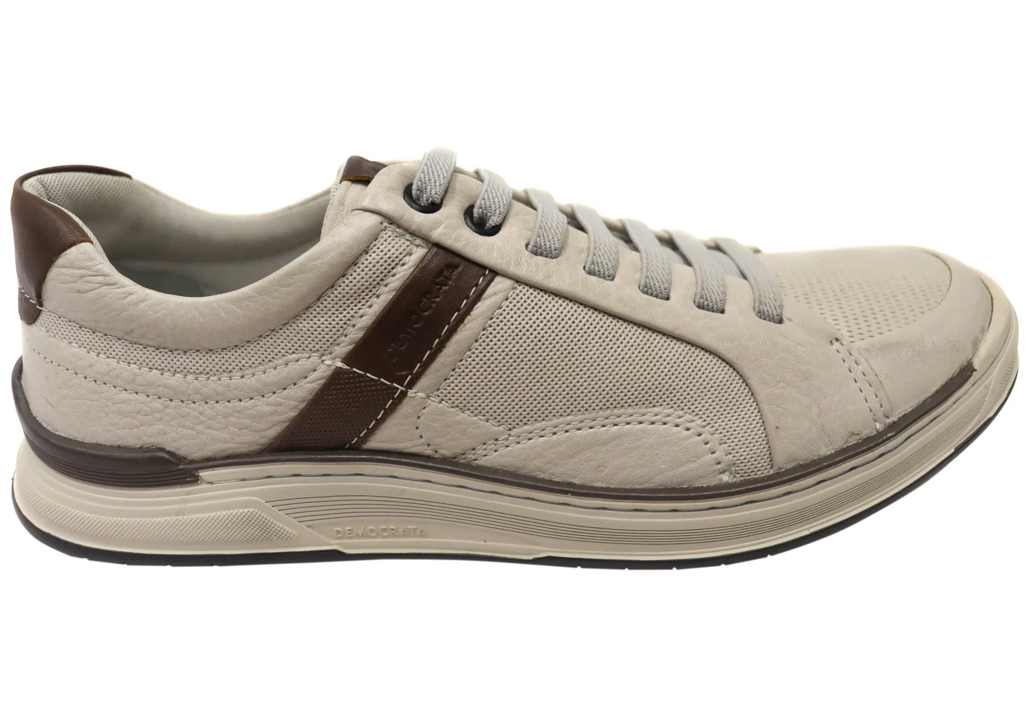 Trail Run Lifestyle Gear Democrata Wolfe Mens Comfortable Leather Casual Shoes Made In Brazil