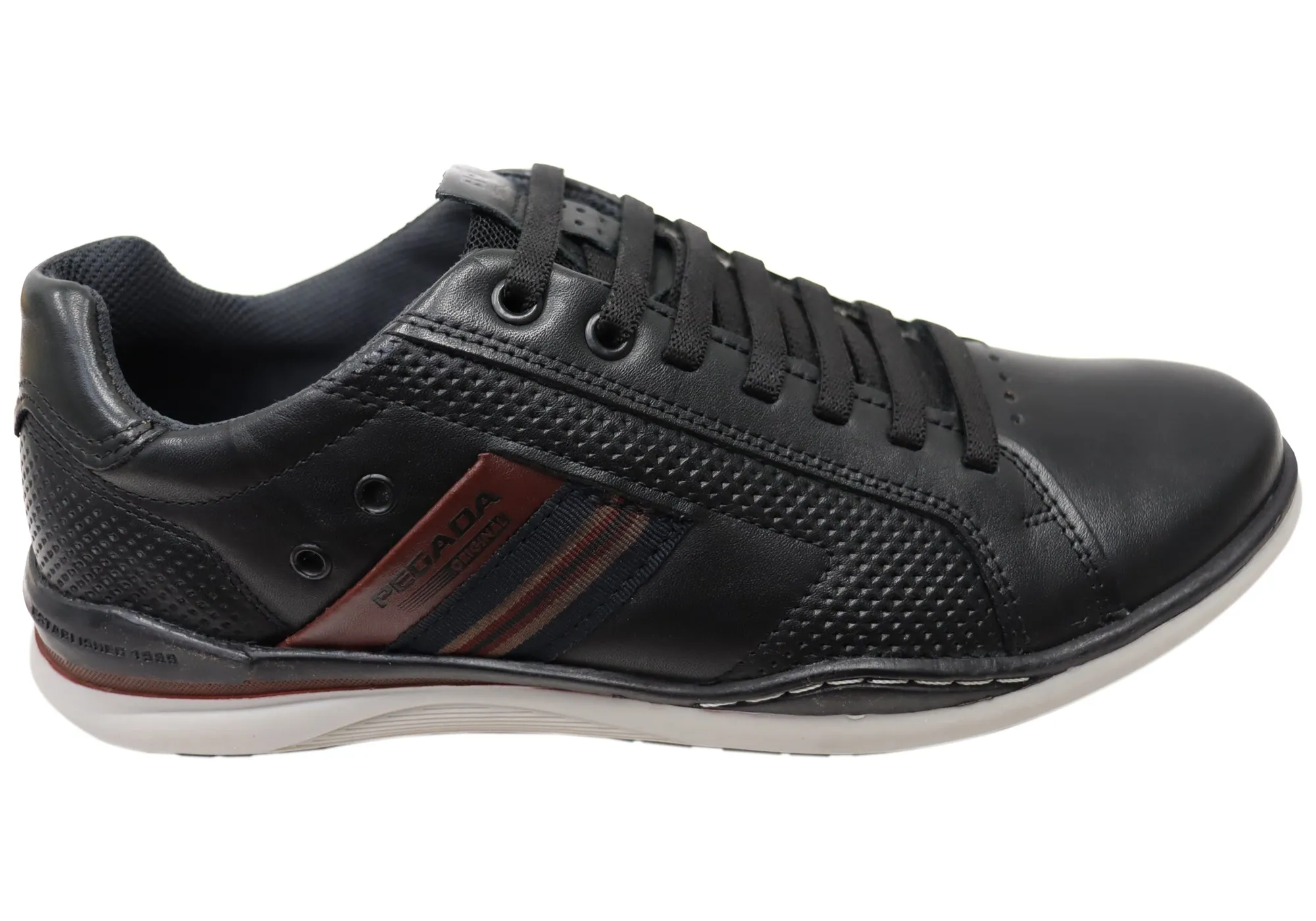 Pegada Transit Mens Leather Slip On Casual Shoes Made In Brazil Senior Wear