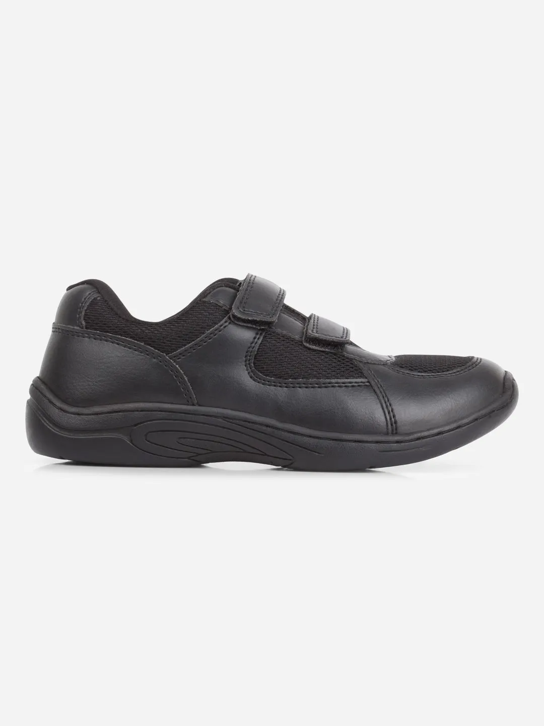 Black Unisex School Shoes for Kids, Boys and Girls  (IT0300) Kids' winter shoes