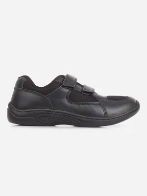 Black Unisex School Shoes for Kids, Boys and Girls  (IT0300) Kids' winter shoes