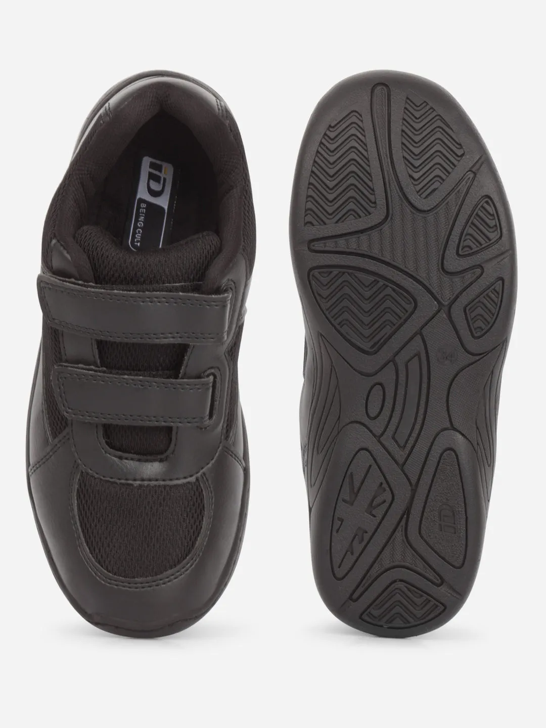 Soft fabric for kids Cute kids' outfits Black Unisex School Shoes for Kids, Boys and Girls  (IT0300)