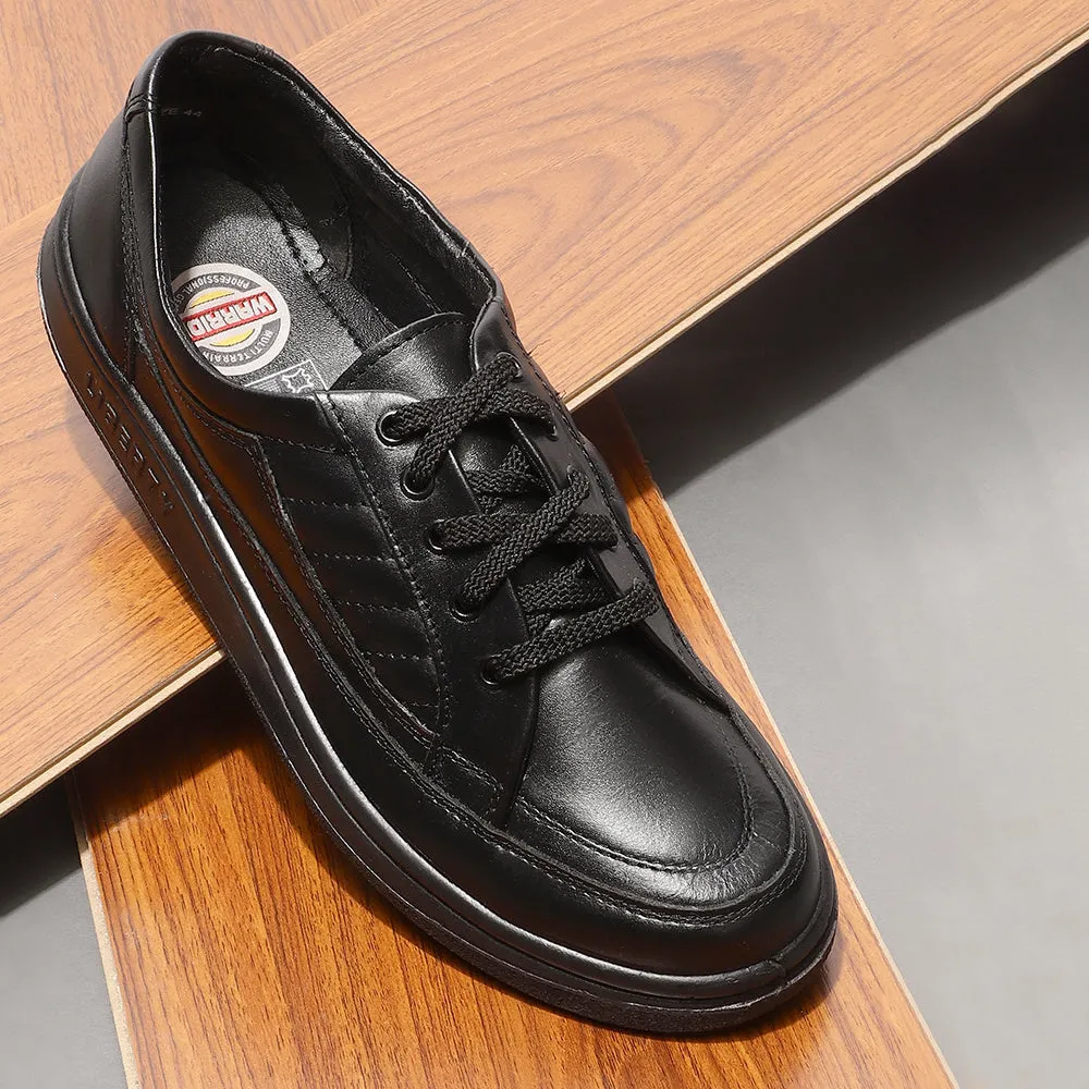 Soft Interior Warrior Black Formal Lacing Shoes For Men 2078-01 By Liberty
