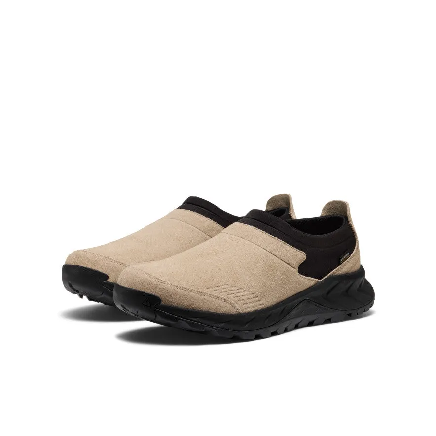 Ergonomic Build Hard Surface Men's TTS Moc Waterproof Sneaker  |  Safari/Black