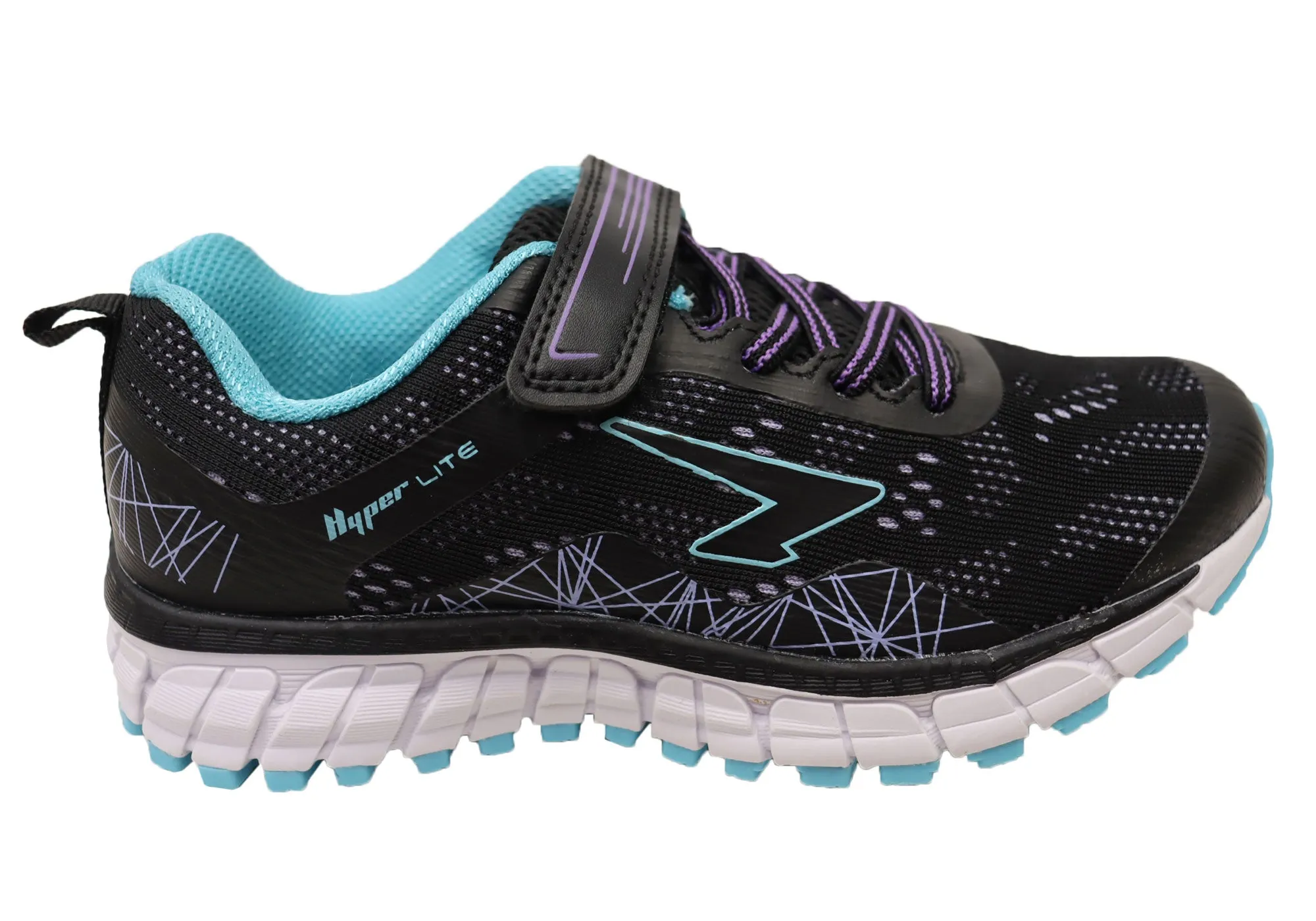 Ergonomic Shape Sfida Cosmic Kids Comfortable Adjustable Strap Athletic Shoes