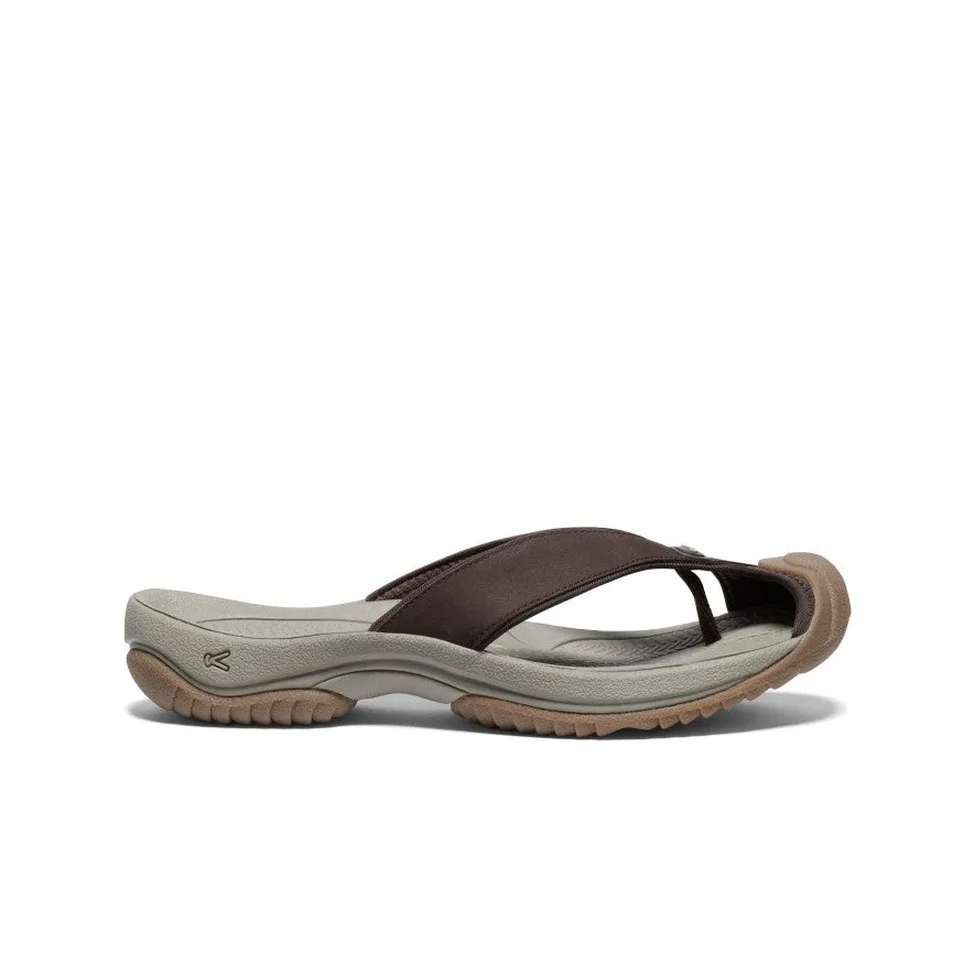Men's Waimea Leather Flip-Flop  |  Java/Plaza Taupe Style Comfort