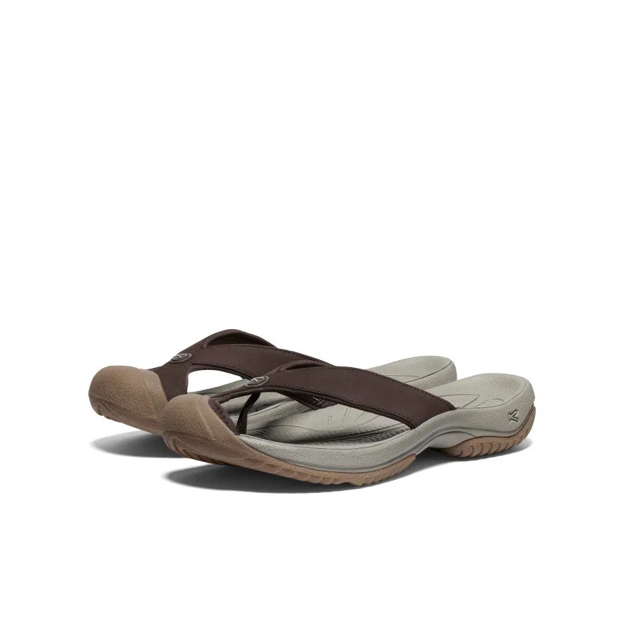 Everyday Footwear Non Marking Men's Waimea Leather Flip-Flop  |  Java/Plaza Taupe