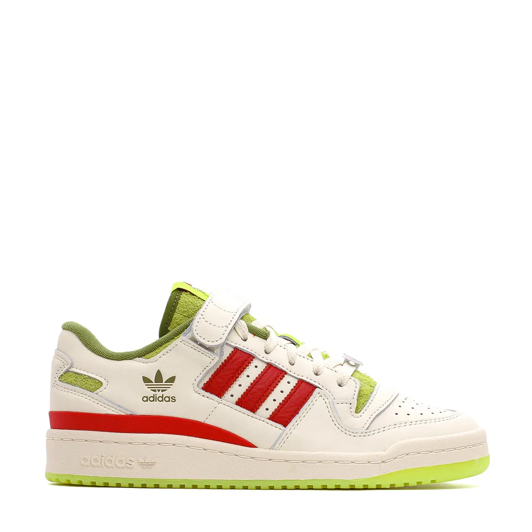 Comfort toe Stone Gray Adidas Originals Men Forum Low x The Grinch Cream ID3512