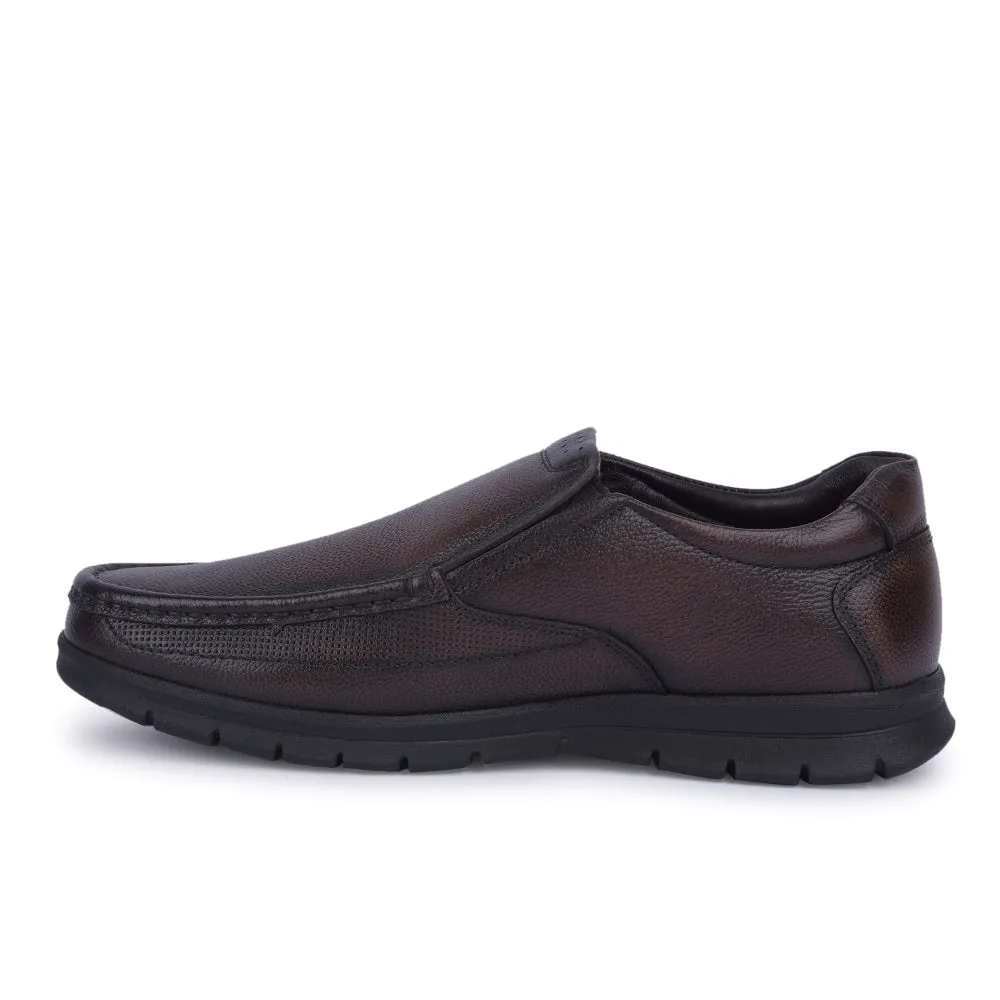 Date night Exclusive Banquet Healers Brown Formal Non Lacing Moccasin For Men OSL-22 By Liberty