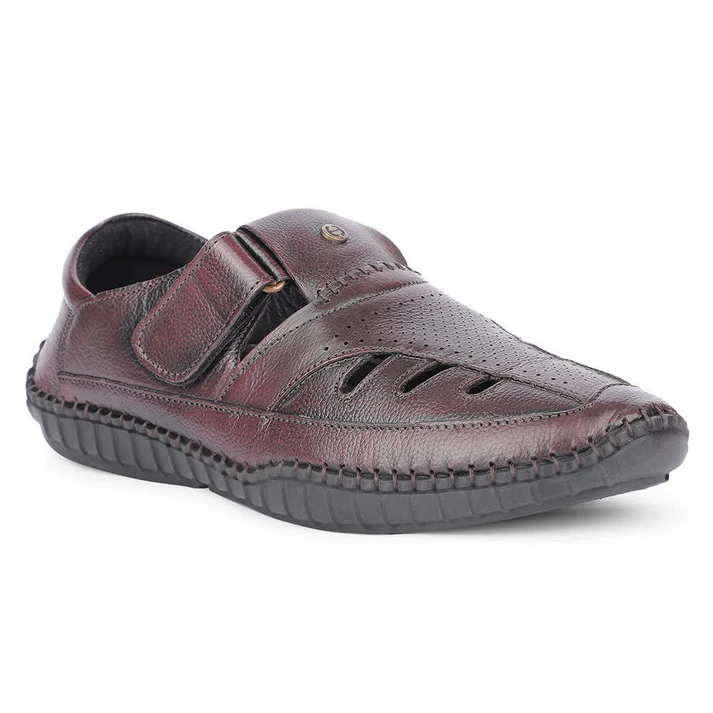 Statement Piece Opulent Mode Healers Brown Casual Buckle Sandal For Men JPL-205 By Liberty