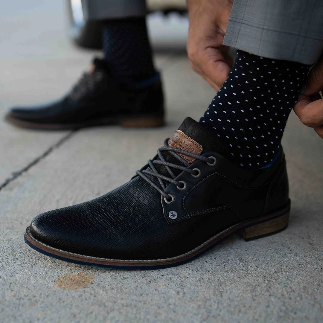 Timeless Appeal Camera Fit Manly Dress Shoes Black