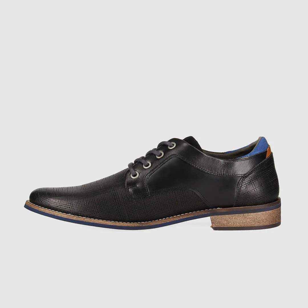 Classic Shape Manly Dress Shoes Black