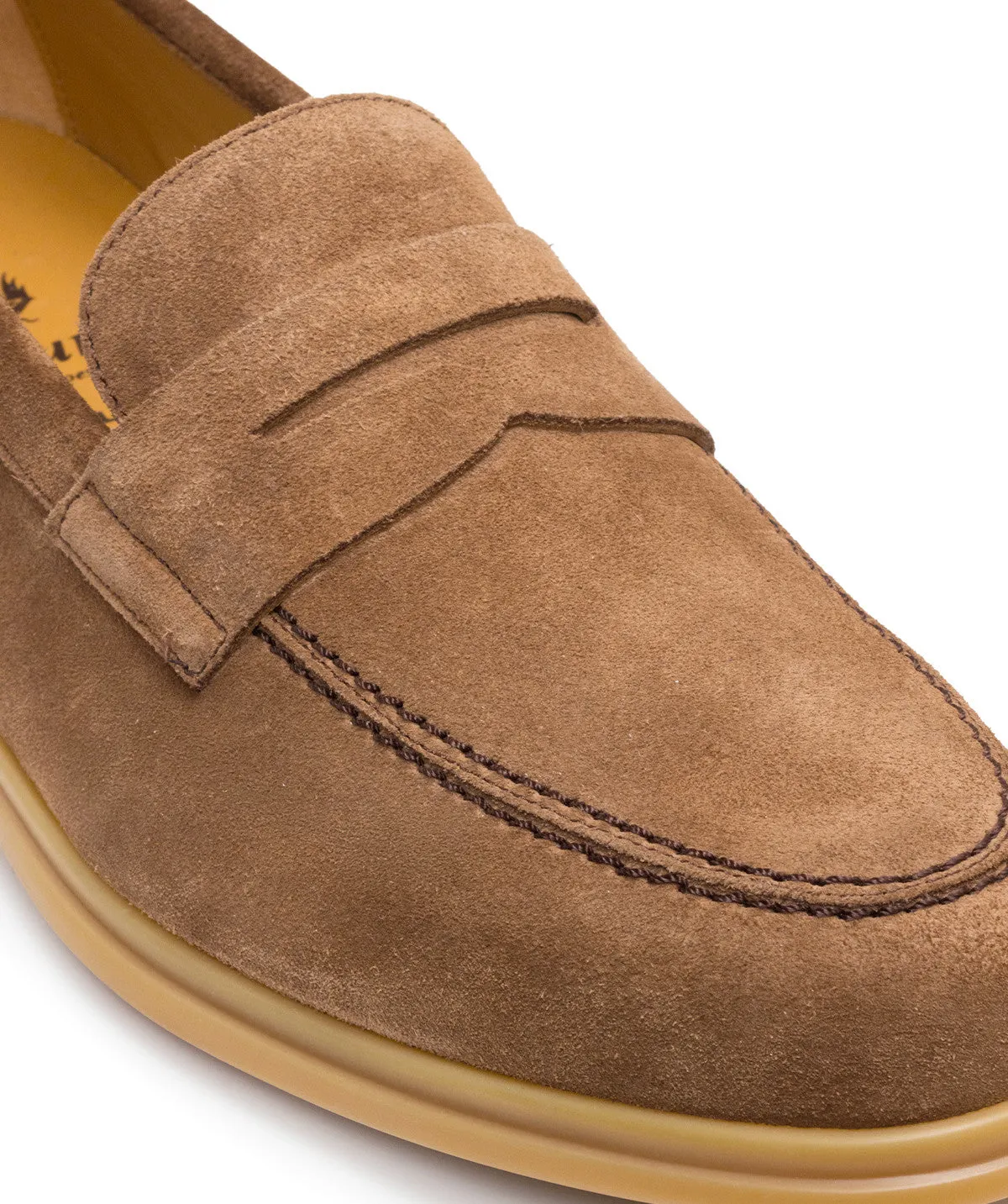 Slim Style Mocassin PORTOBELLO Daim Noisette