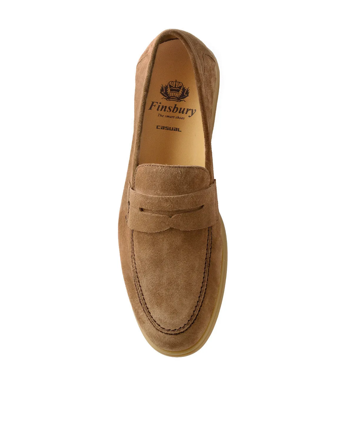 Anti Friction Collar Mocassin PORTOBELLO Daim Noisette