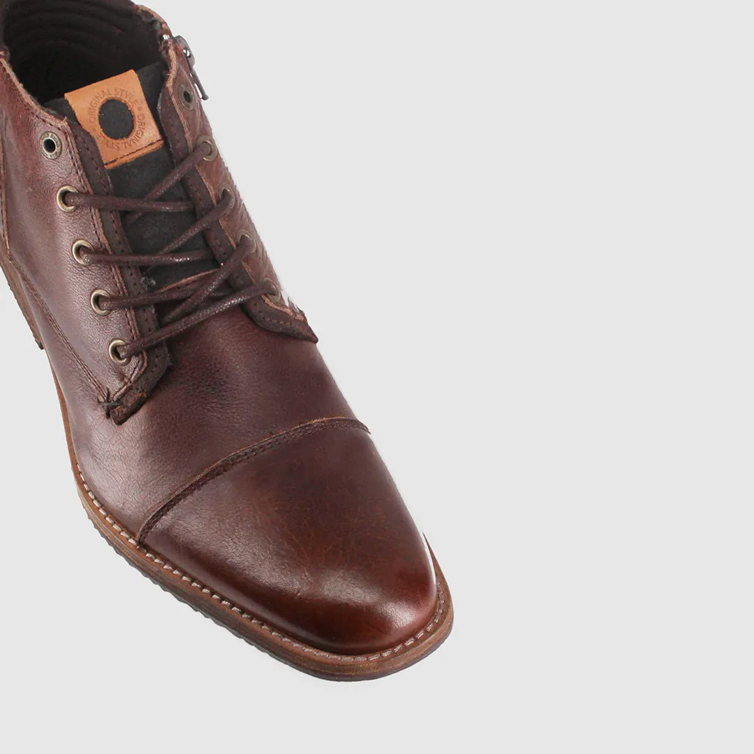 Chambers Lace Up Boots Dark Brown Perfect Match Color Pop