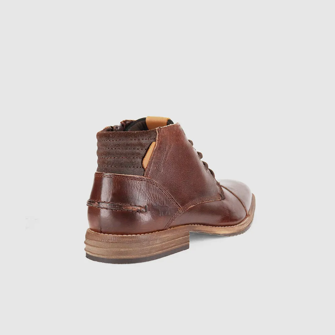 Chambers Lace Up Boots Dark Brown Elegant Footwear Power Shade