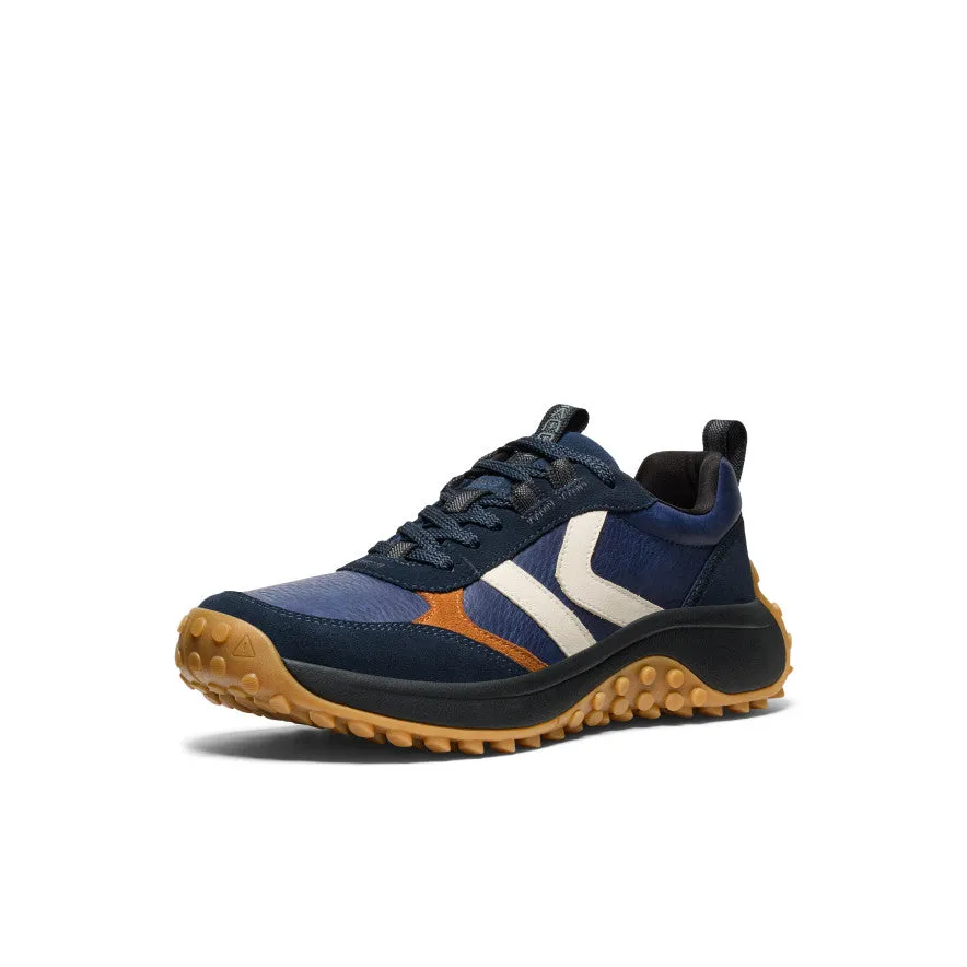 Easy Walk Slip Cold resistant Women's KS86 Leather Sneaker  |  Sky Captain/Birch