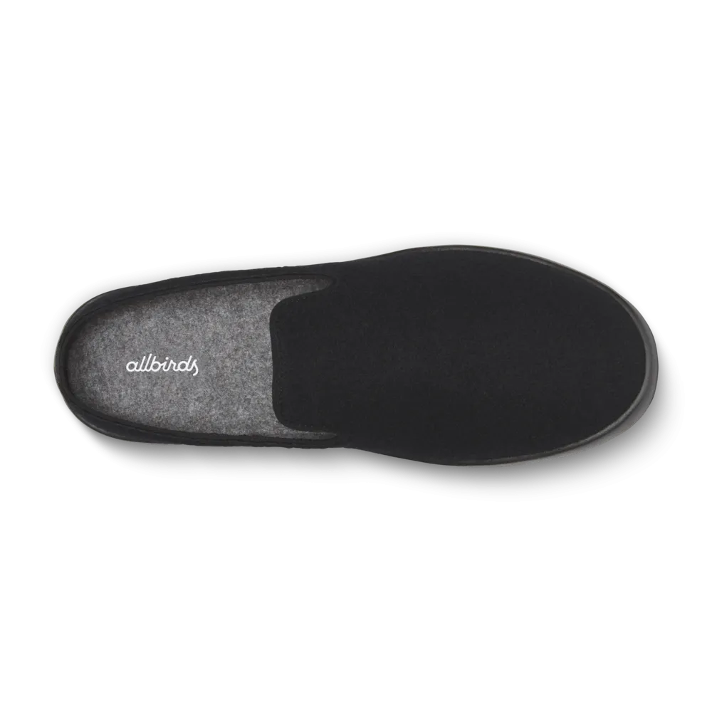Women's Wool Lounger Mule - Natural Black (Natural Black Sole) Beach Fit Slip