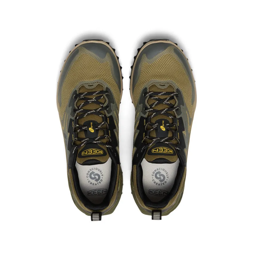 Soft Lining Canvas Upper Men's Zionic NXT Waterproof Hiking Shoe  |  Martini Olive/Lemon Curry