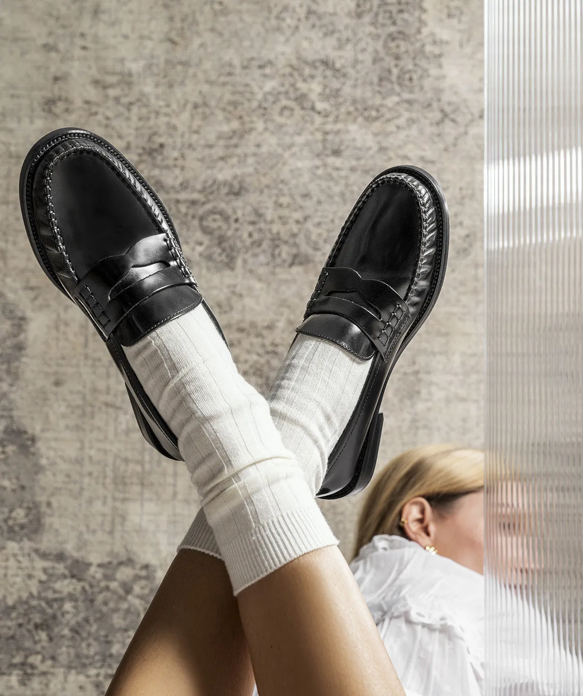 Mocassins LOUISE Noir Water Guard Luxurious design