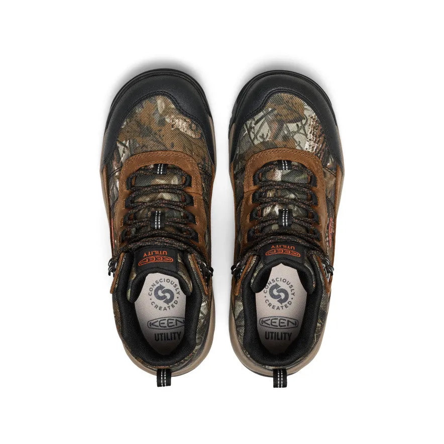 Simple Walk Men's Skokie Waterproof Work Boot (Soft Toe)  |  Camo/Black