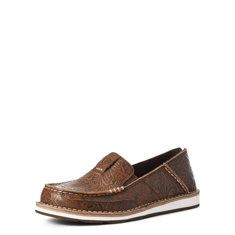 Moisture wicking Quick Fit Ariat Brown Embossed Ladies' Cruiser