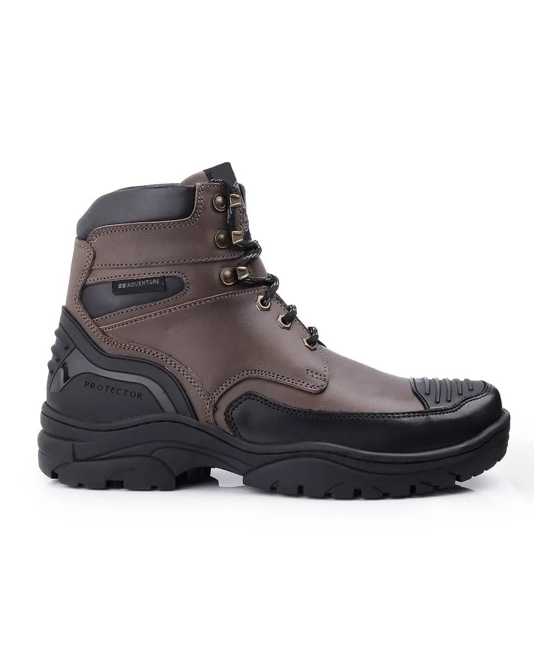 Running Bacca Bucci PROTECTOR Leather Motorcycle Boots for Men