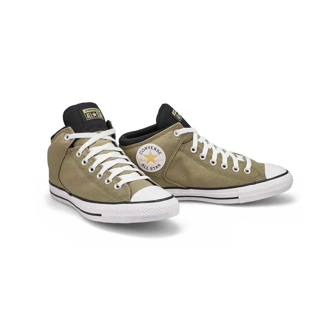 Converse - Unisex Chuck Taylor All Star High Street Mid Shoes (A09853C) Stone Gray Comfort Fit
