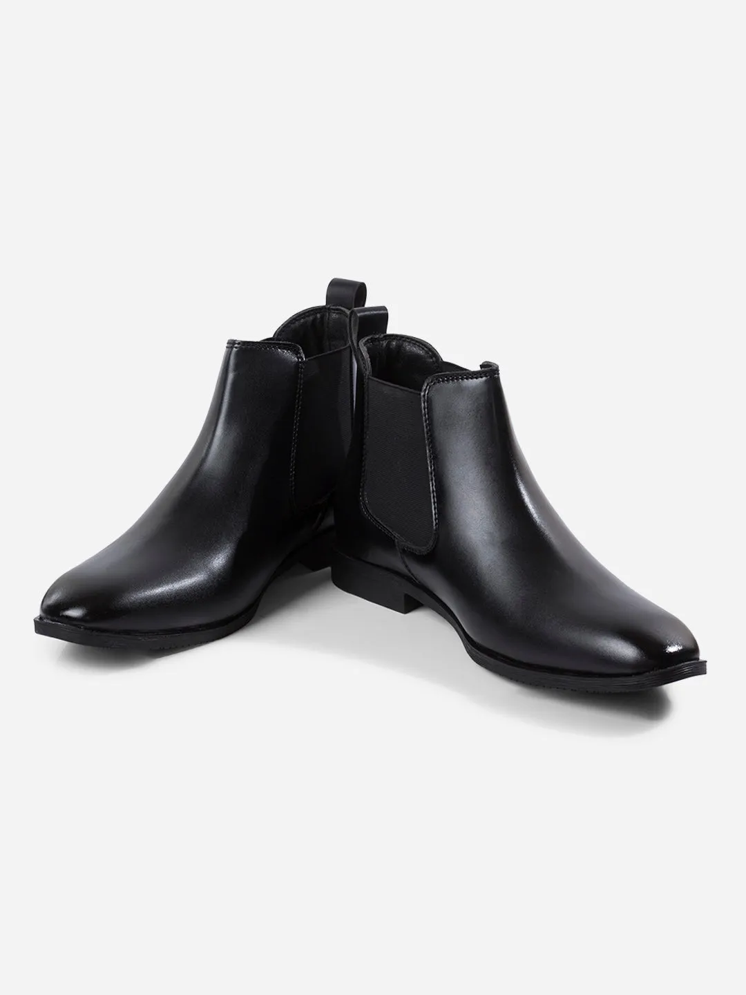 Men's Black Chelsea Formal Slip On Boots (IX3039) Earth Tone