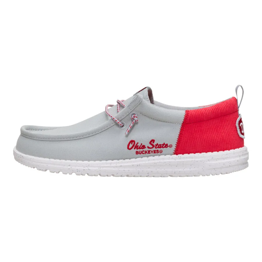 Wally Funk Ohio State Buckeyes - Grey/Red synthetic leather