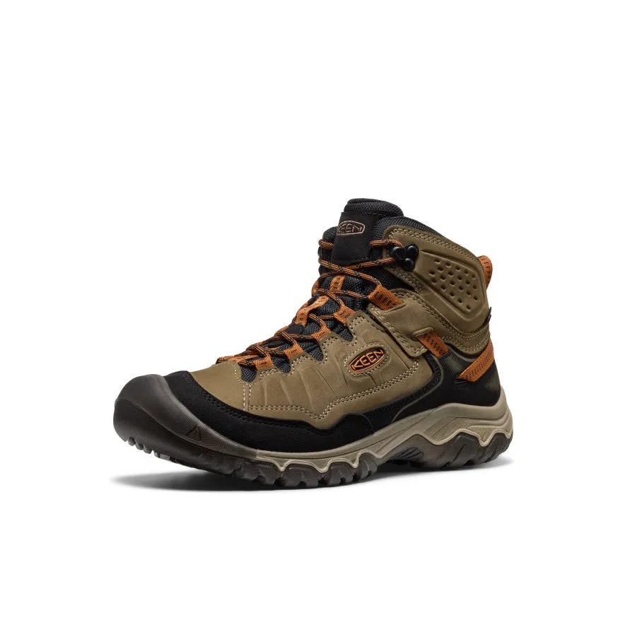 Anti Odor Gym Workout Men's Targhee IV Waterproof Hiking Boot  |  Sea Turtle/Roasted Pecan