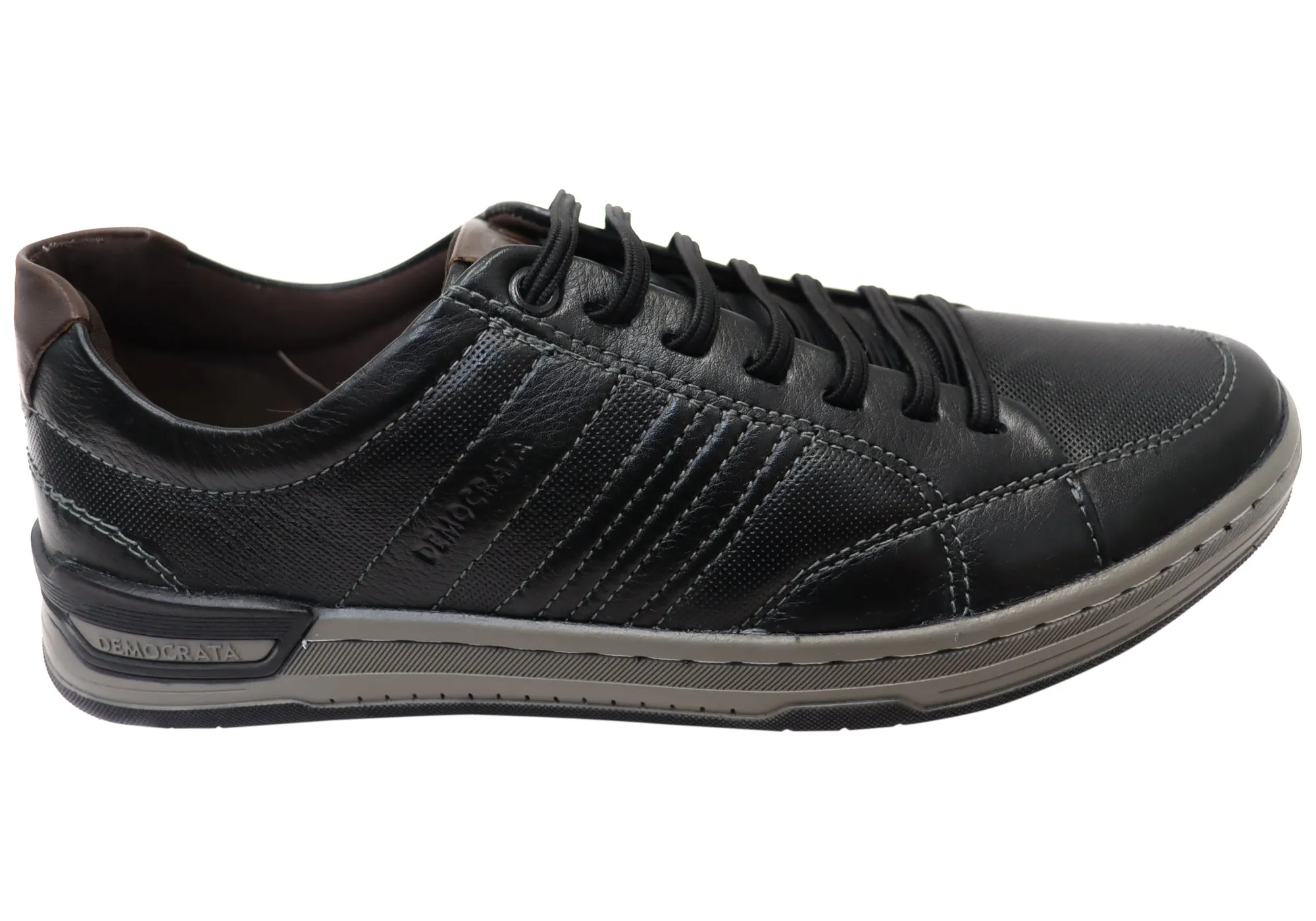 Democrata Tyler Mens Comfortable Leather Casual Shoes Made In Brazil Soft   sole