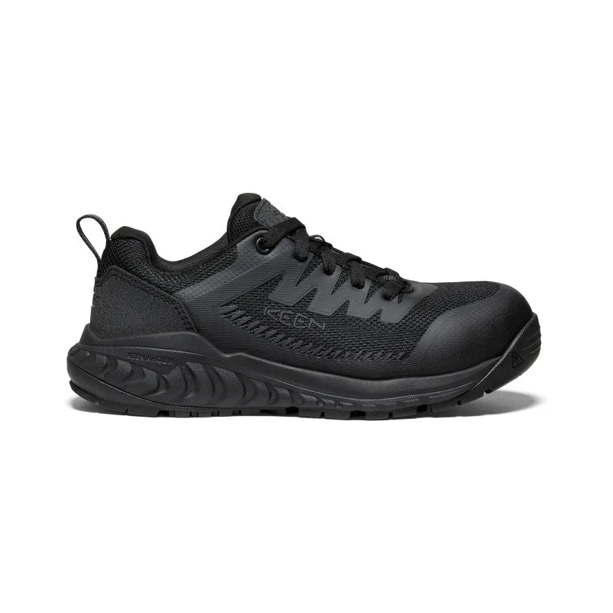 Women's Arvada ESD Work Sneaker (Carbon Toe)  |  Black/Black Molded Midsole Lightweight Comfort