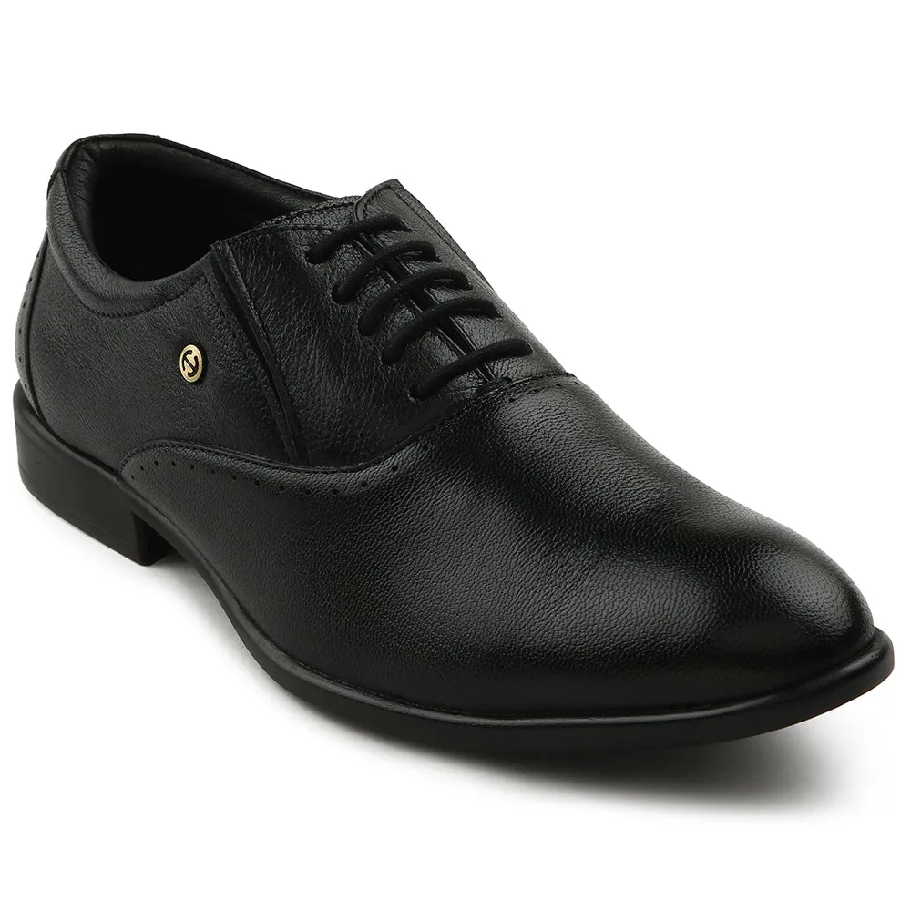 Wind Proof Healers Black Formal Lacing Oxford Shoes For Men U993-18 By Liberty