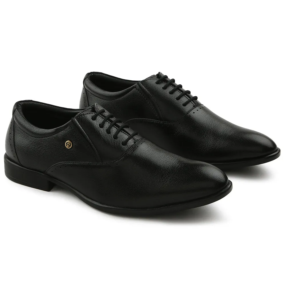 Stand Firm Healers Black Formal Lacing Oxford Shoes For Men U993-18 By Liberty