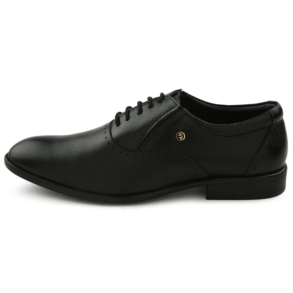 Stylish Fit All-day Comfort Healers Black Formal Lacing Oxford Shoes For Men U993-18 By Liberty
