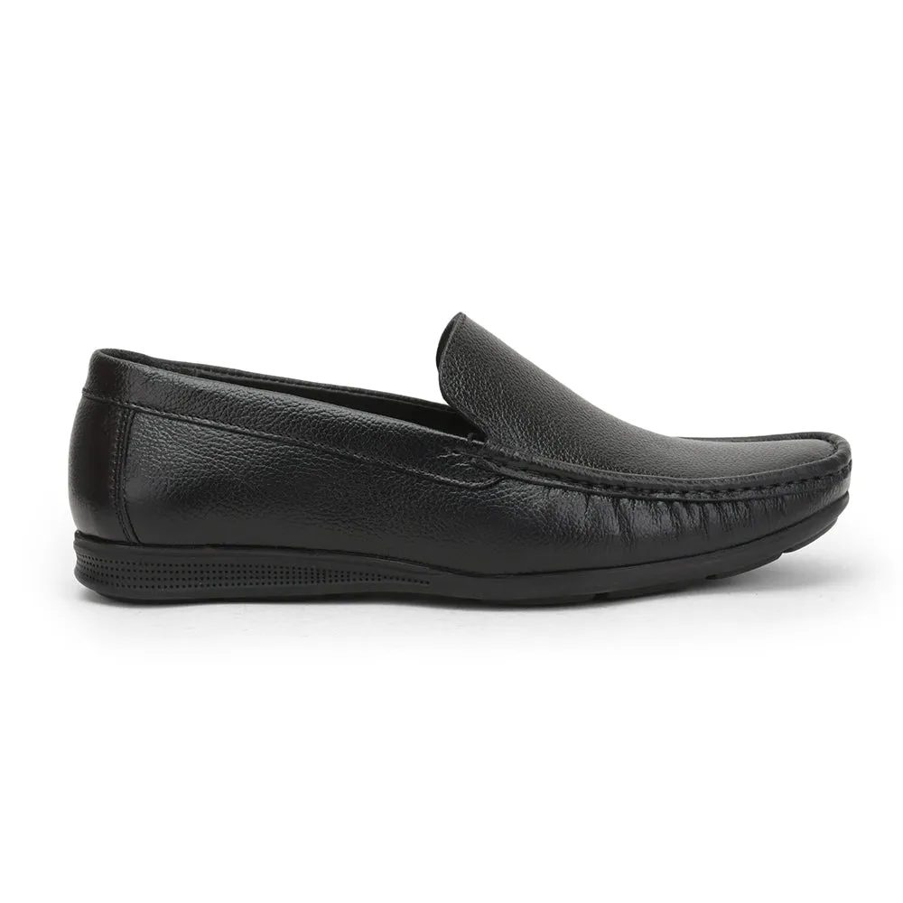 Fortune (Black) Casual Loafer Shoes For Men HOL-106 By Liberty Clean Shape