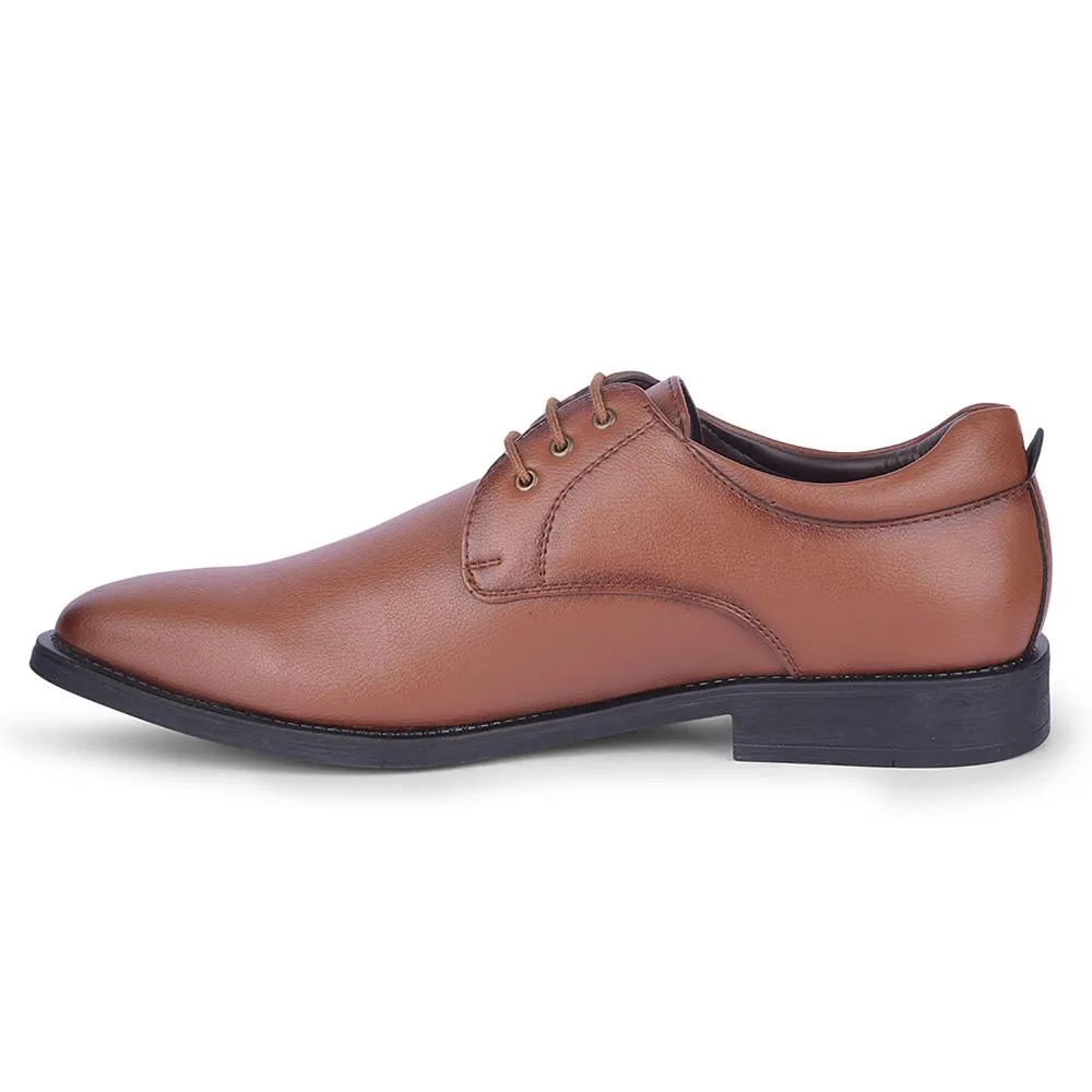 Chic Comfort Healers Tan Formal Lacing Derby Shoes For Men SAGAR-16 By Liberty