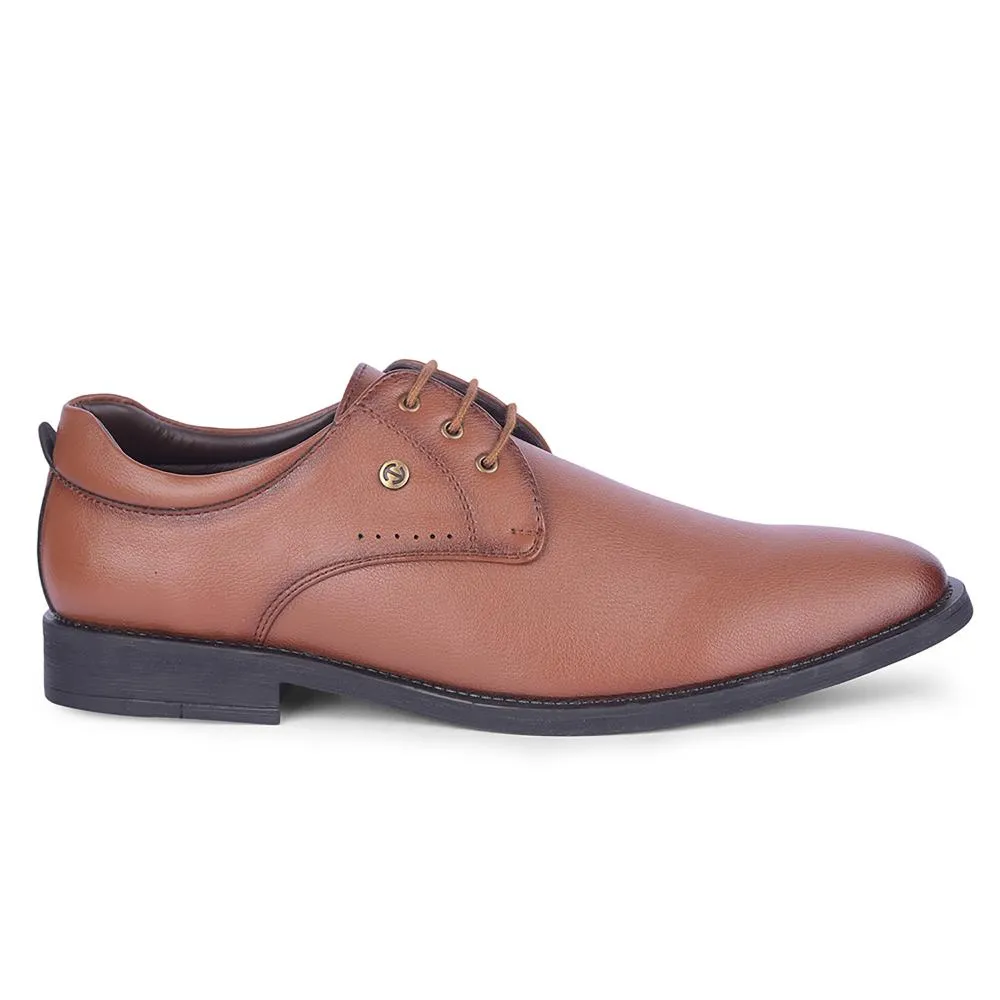 Rain Guard Healers Tan Formal Lacing Derby Shoes For Men SAGAR-16 By Liberty