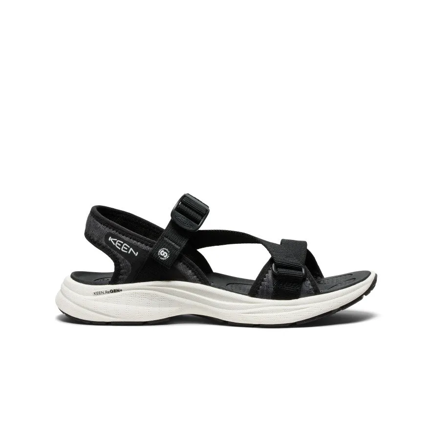 Women's Leiki Open-Toe Sandal  |  Black/Star White Free Flex Groove Design Lateral Stabilizer