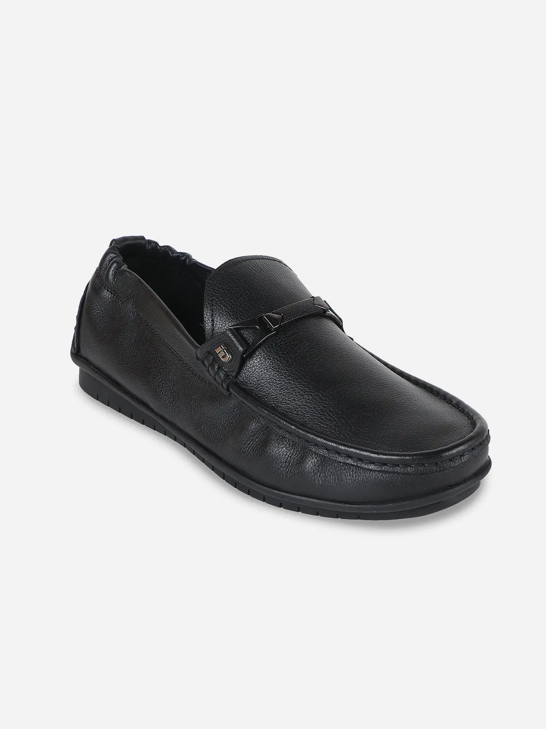 Enhanced grip Breathable Daily Walk Men's Black All Day Comfort Casual Loafer (ID1060)