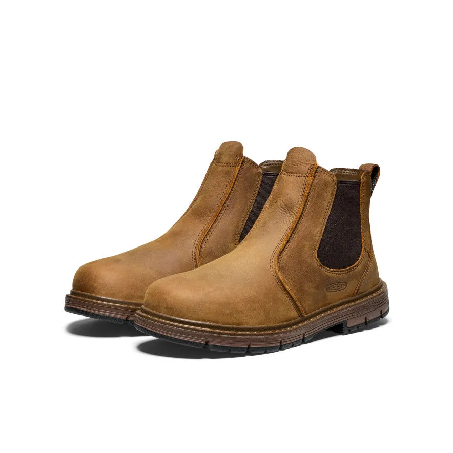 Zip Up Design Speed Men's San Jose Chelsea 90 Heel Boot (Soft Toe)  |  Belgian/Gum