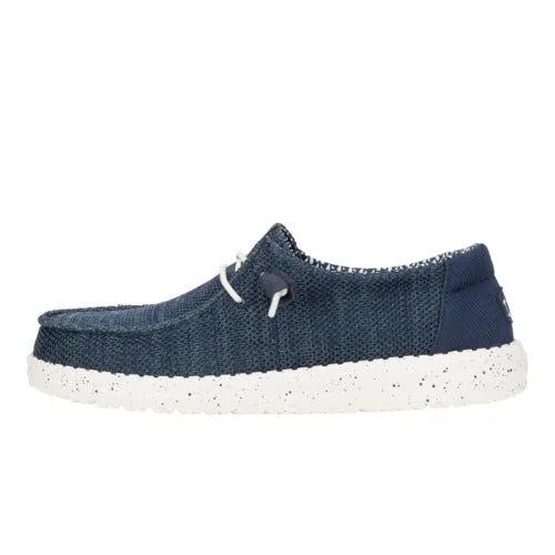 Smooth Soles Black Edge Wendy Stretch Sox - Navy