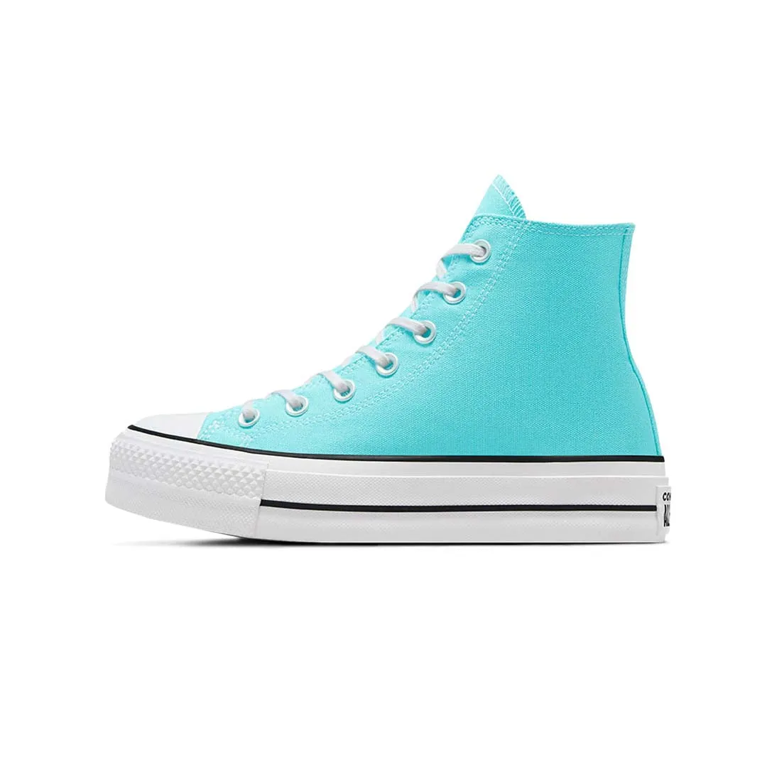 Converse - Women's Chuck Taylor All Star Lift Platform High Top Shoes (A07570C) Silver Shine