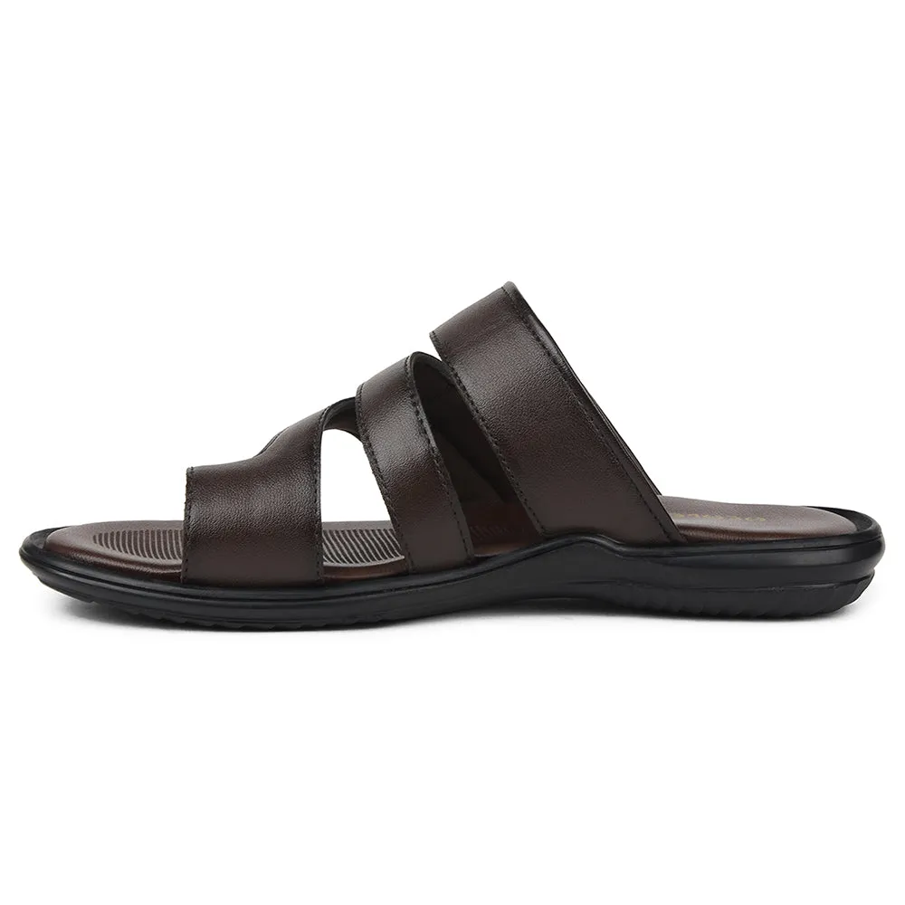 Fast Step Healers Brown Casual Slipper For Mens AOL-12 By Liberty