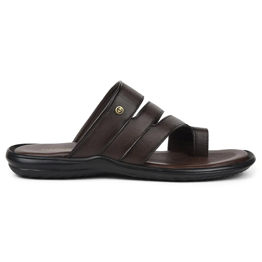 Healers Brown Casual Slipper For Mens AOL-12 By Liberty Gel Soft