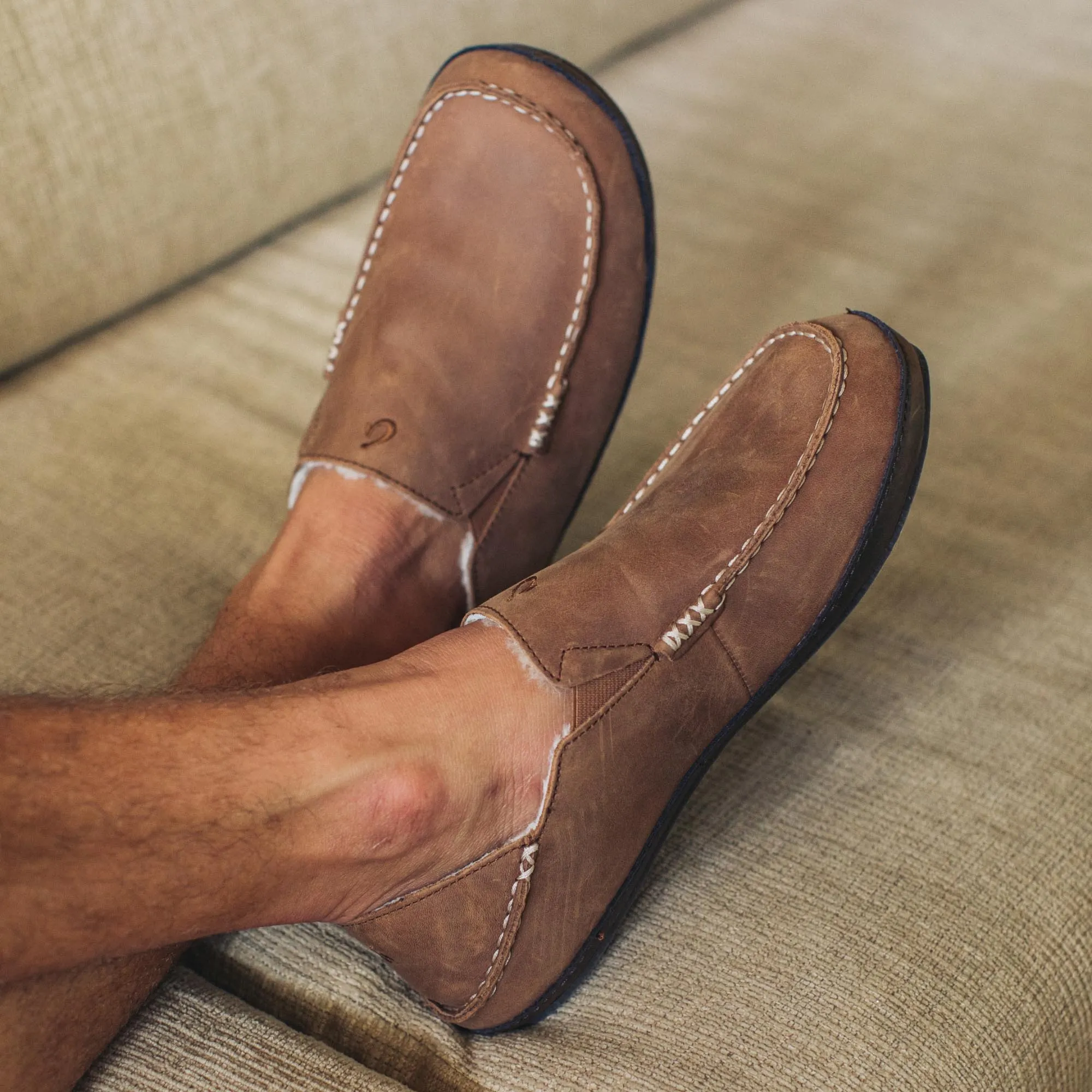 Molo Slipper - Toffee / Dark Wood Stylish Comfort Effortless Shoes