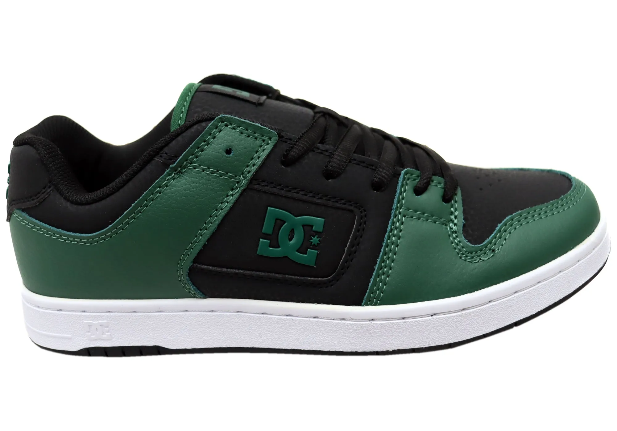 Urban Walking DC Shoes Mens Manteca 4 Comfortable Leather Shoes Black Forest