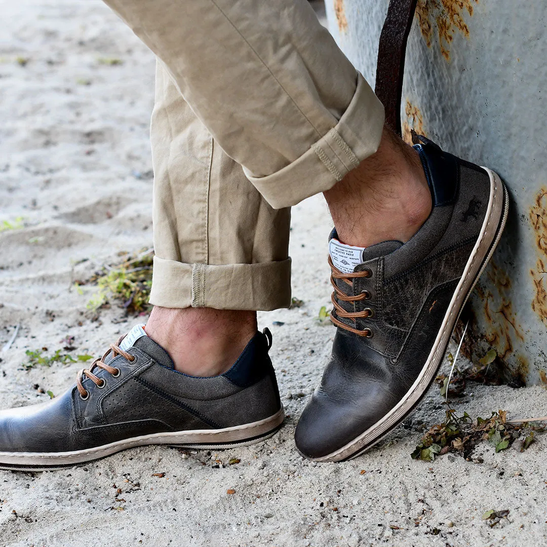 Charger Casual Shoes Dark Grey Walk Comfortably Suede Warm