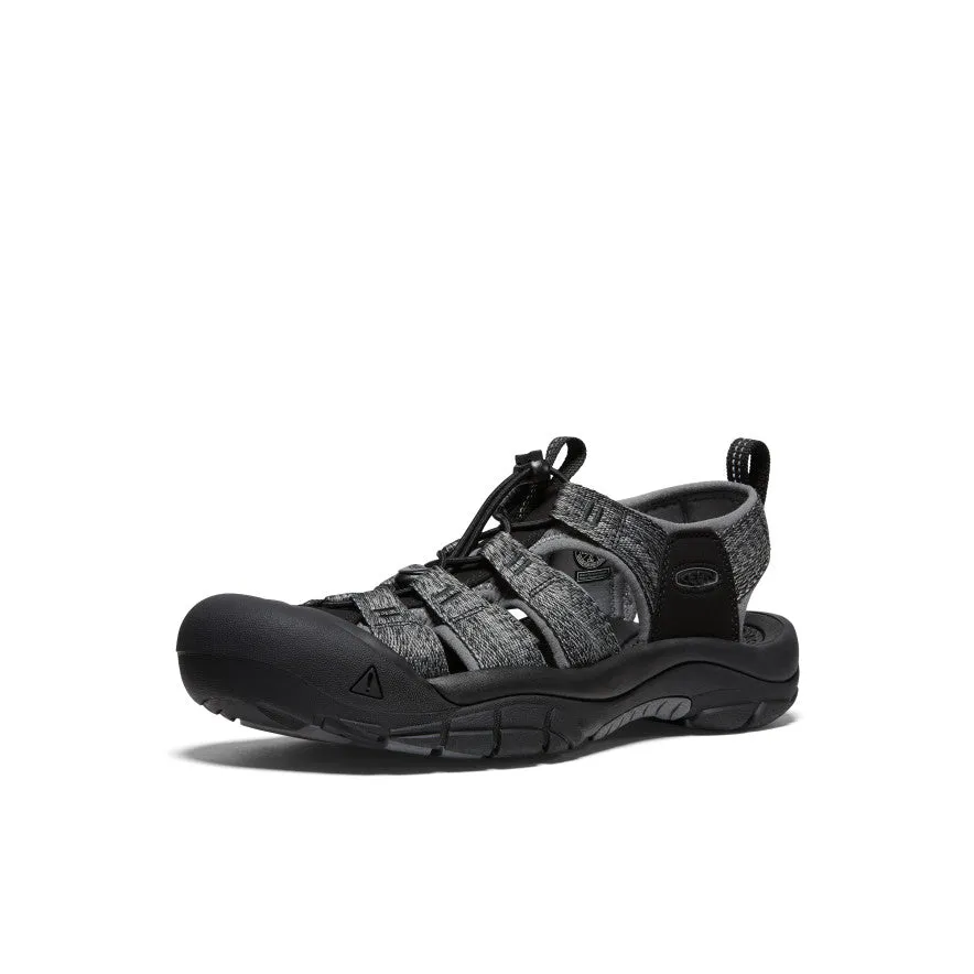 Fashionable Men's Newport H2 Sandal  |  Black/Steel Grey