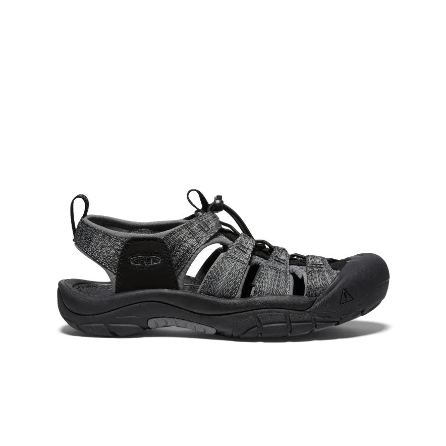 Easy Relax Fit Restful Fit Men's Newport H2 Sandal  |  Black/Steel Grey